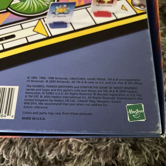 Pokemon Vintage 2000 Sorry Board Game Toy Gotta Catch Em All! Pikachu Pika - Picture 13 of 16